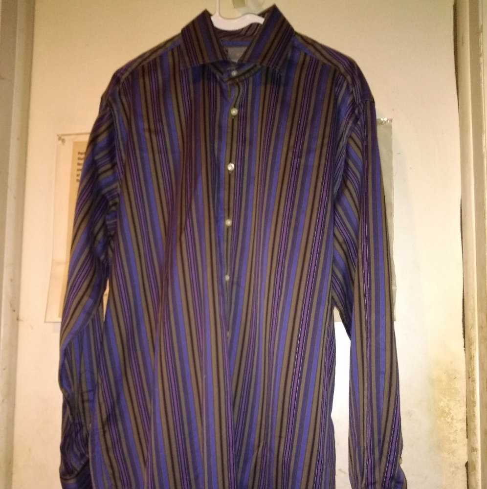 Thomas Dean Dress Shirt Size XL